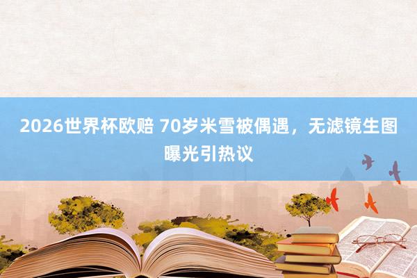 2026世界杯欧赔 70岁米雪被偶遇,无滤镜生图曝光引热议